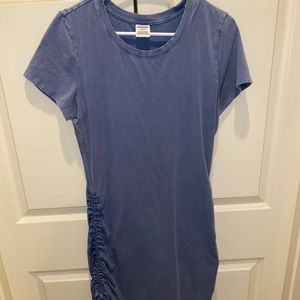 Pink Ruched Side Dress